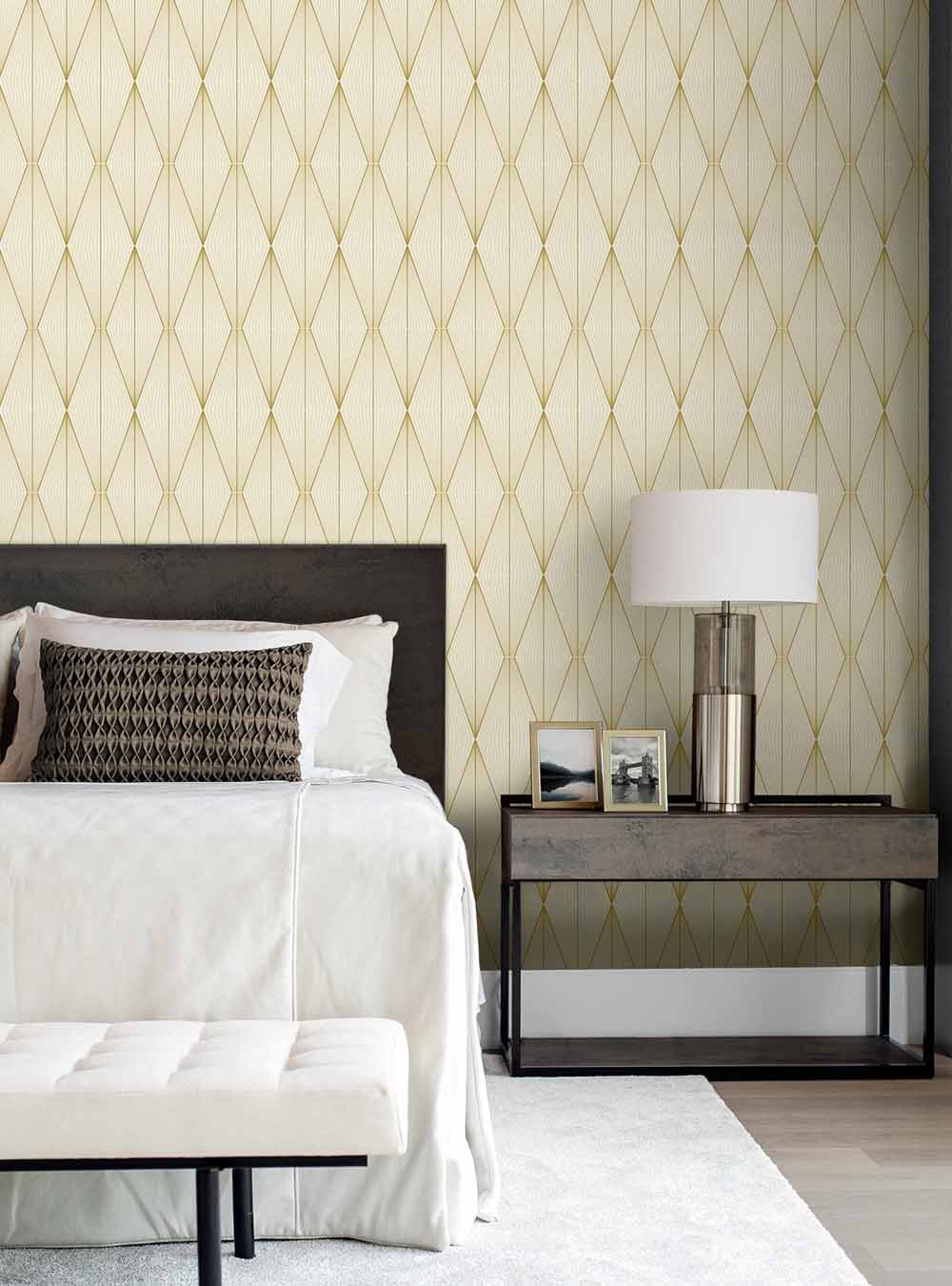 Carma - Peel & Stick Geo Diamond Goldenrod