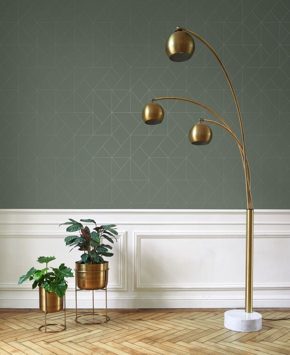 Casadeco - Subtilite Vert Kaki Alchimie Cad