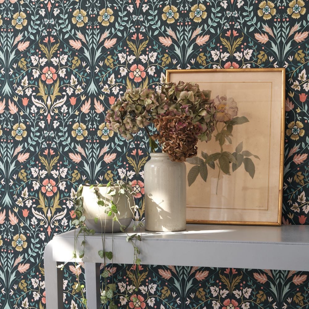 Casadeco - Archibald Bleu Petrole Arts & Crafts