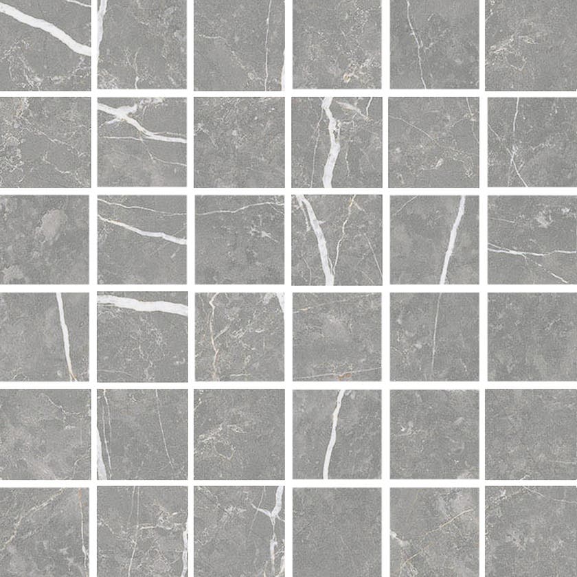 Glaciär Grafit mosaik 5x5, ark 30x30