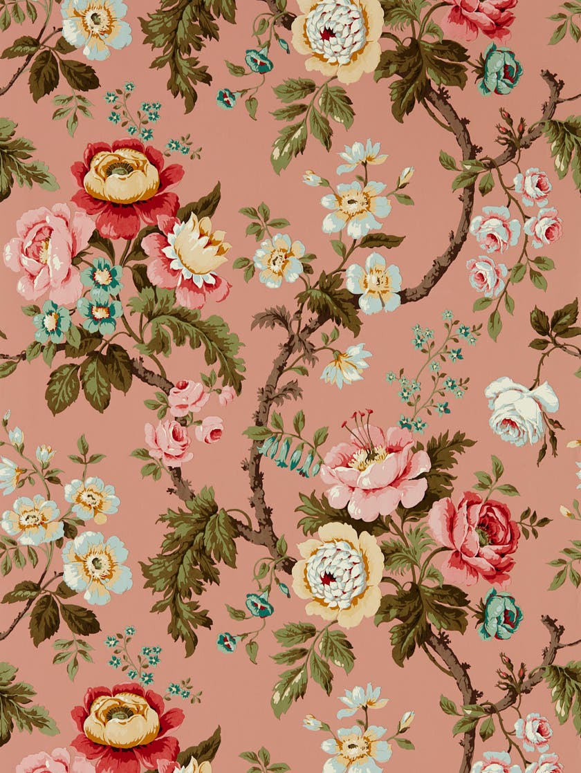 Sanderson - Hykenham French Rose Sanderson One Sixty Wallp