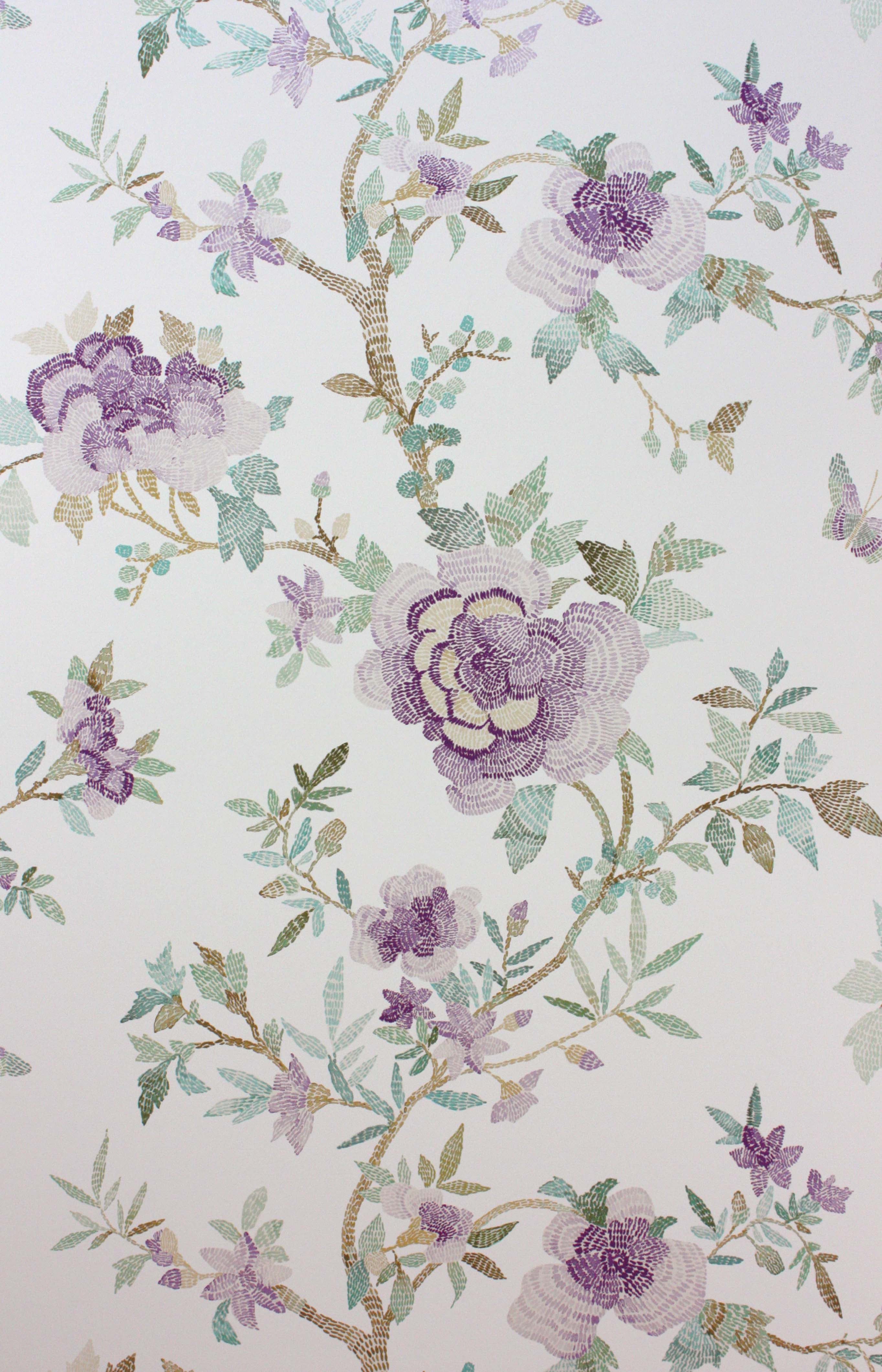 Nina Campbell - Perdana  Lilac/Aqua