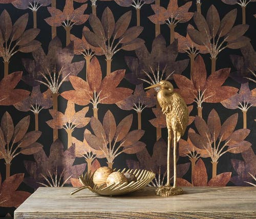 Casadeco - Babel Encre / Rouille Babylone Cad