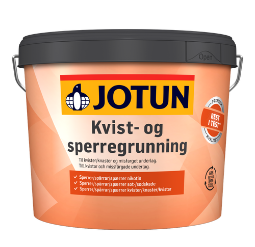 Kvist & Spärrgrundning 9 L Vit