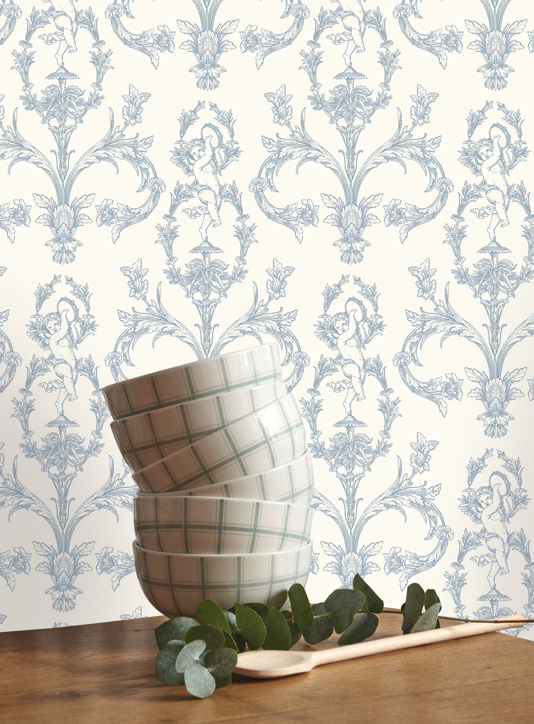 Casadeco Seraphin Bleu Porcelaine