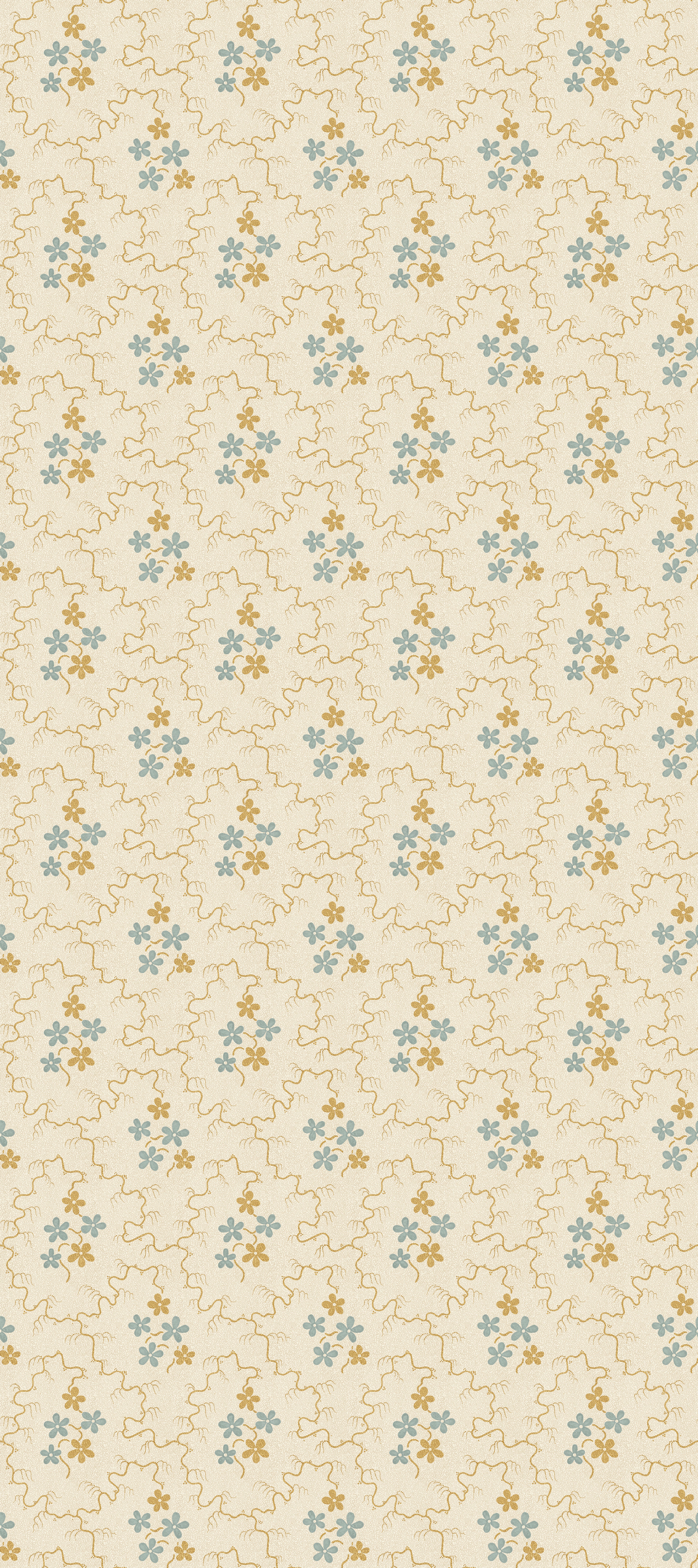 Posy Ochre/Blue