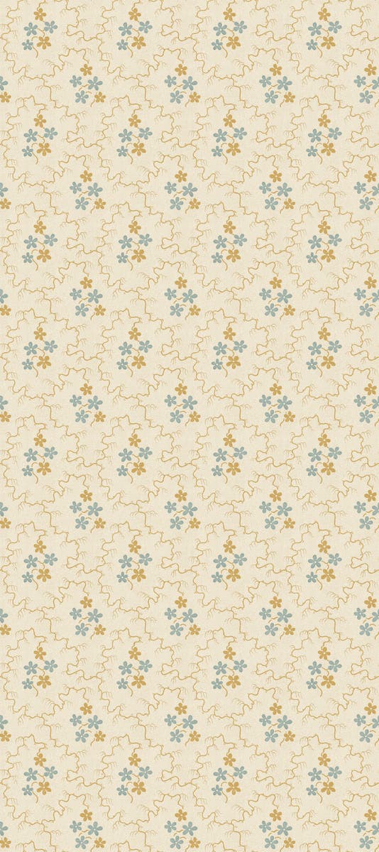 Posy Ochre/Blue