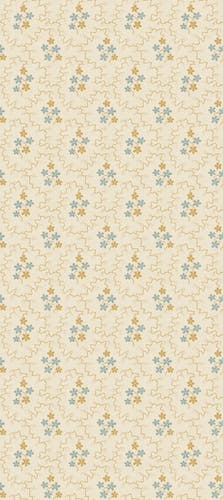 Posy Ochre/Blue