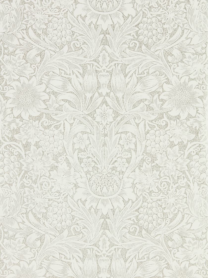Morris & Co - Pure Sunflower Chalk/Silv Morris Pure Wallpapers