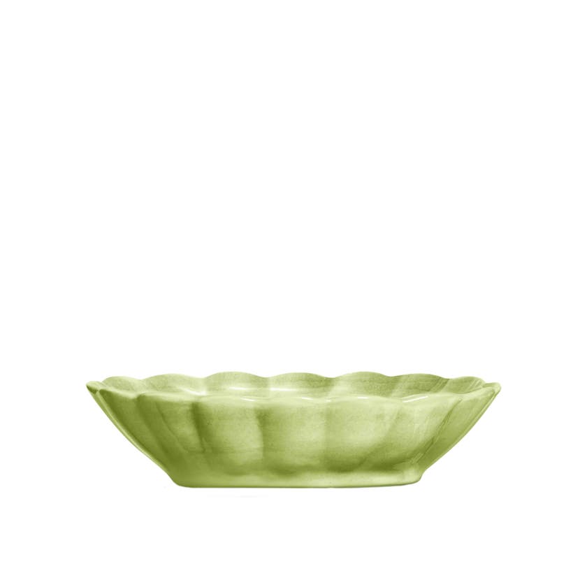 Oyster Skål 23x18 cm Grön