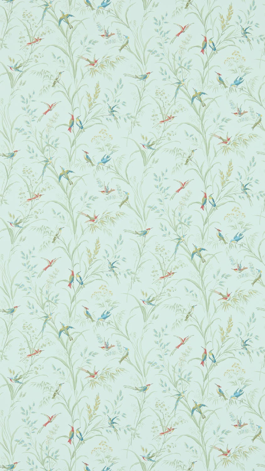 Sanderson - Tuileries Sage/Multi Country Woodland Wallcove