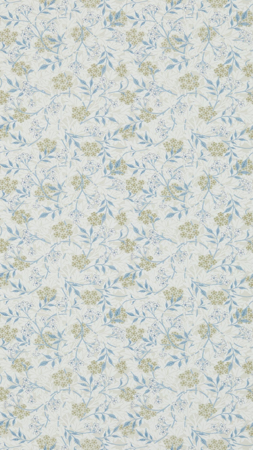 Morris & Co - Jasmine Ecru/Woad Morris 160th Anniversary