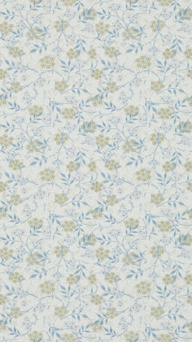 Morris & Co - Jasmine Ecru/Woad Morris 160th Anniversary