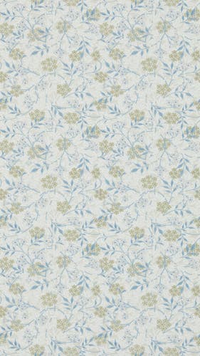 Morris & Co - Jasmine Ecru/Woad Morris 160th Anniversary