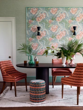 Jane Churchill - Rousseau Teal/Coral