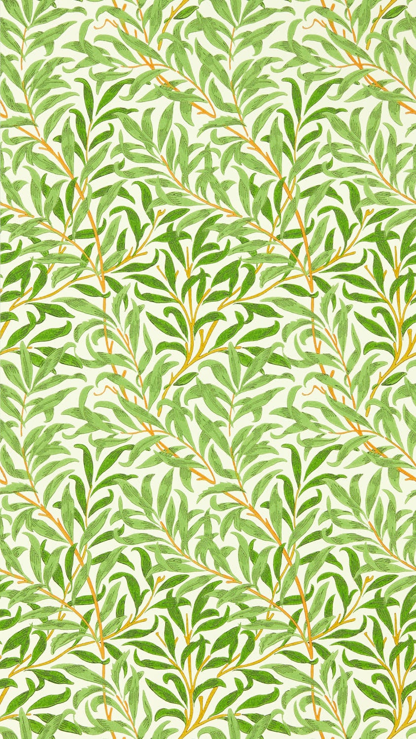 Morris & Co - Willow Bough Leaf Green Cornubia Wallpapers
