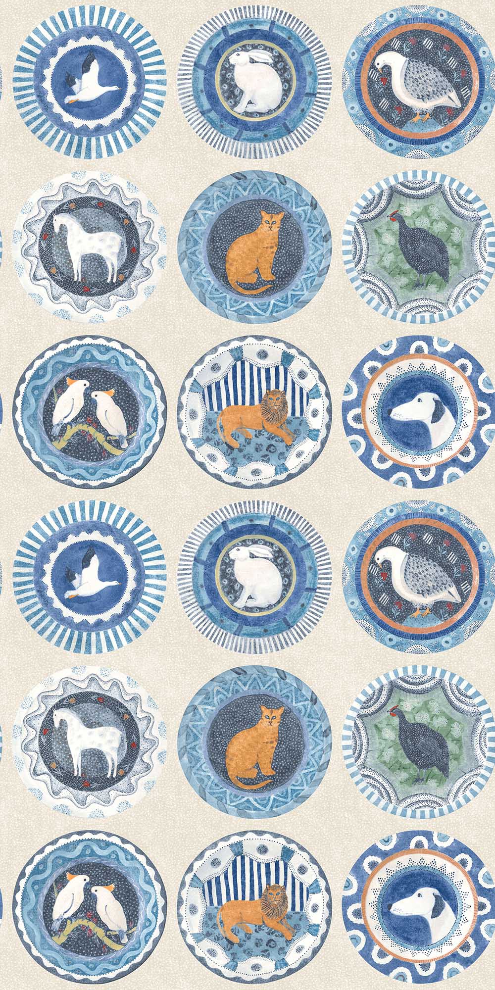 GP&J Baker - Baker X Kit Kemp Robina's Dinner Party Blue BW45126.4.0