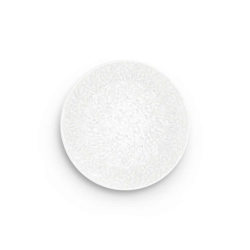 Lace Tallrik 20 cm Vit