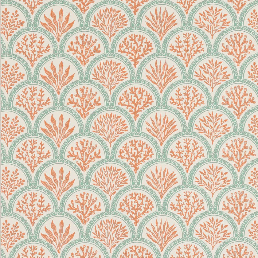 Jane Churchill - Coralli Tomato/Blue