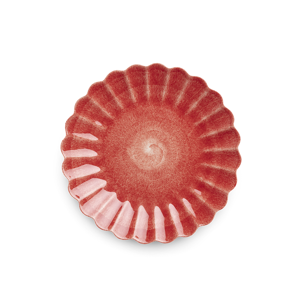 Oyster Tallrik 28 cm Röd