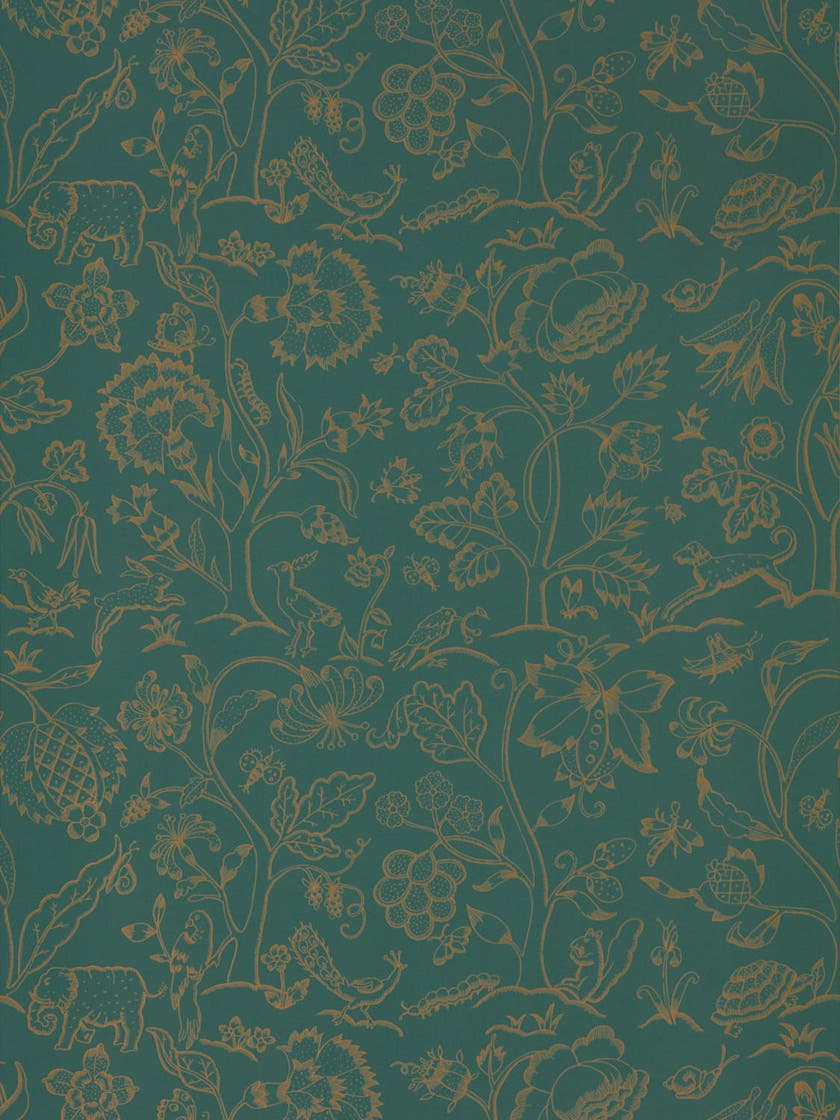 Morris & Co - Middlemore Moss Gold Melsetter Wallpapers