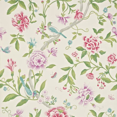 Sanderson - Porcelain Garden Magenta/ Sanderson One Sixty Wallp