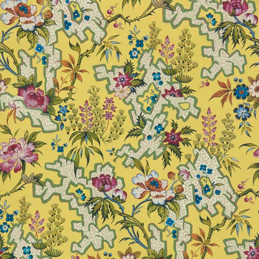 Kilburn's Maze yellow V&A Decorative Papers 2
