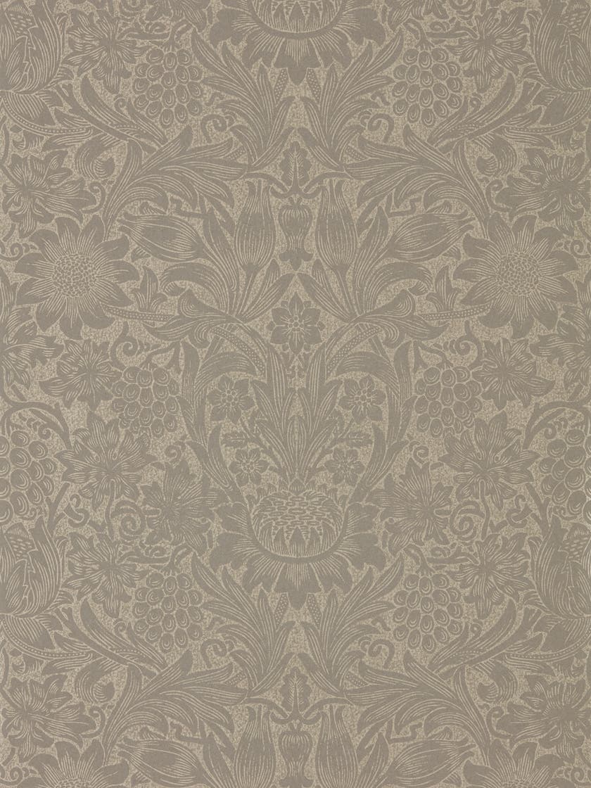 Morris & Co - Pure Sunflower Mole/Gold Morris Pure Wallpapers