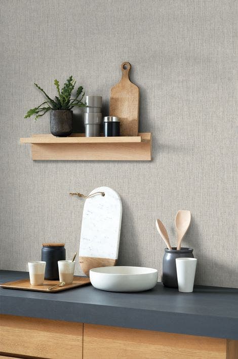 Casadeco - Scribe Gris Tourterelle Babylone Cad