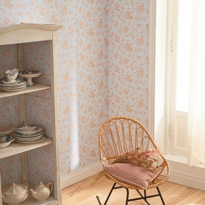 Casadeco - Rosa Rose Pêche Les Belles Toiles De Jouy