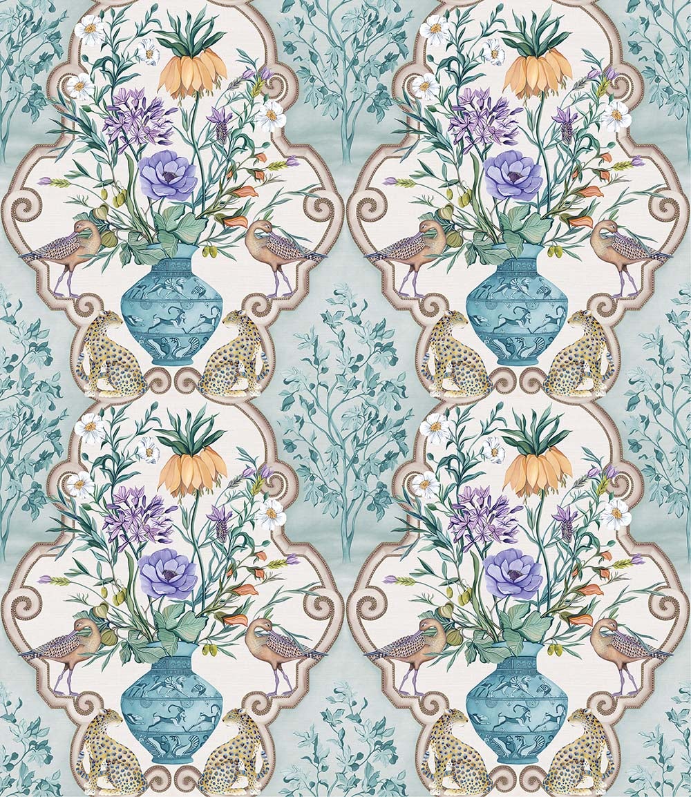 Osborne & Little - Ananda Sundara Aqua Voilet