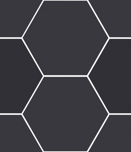 Haze Svart matt hexagon 15x17