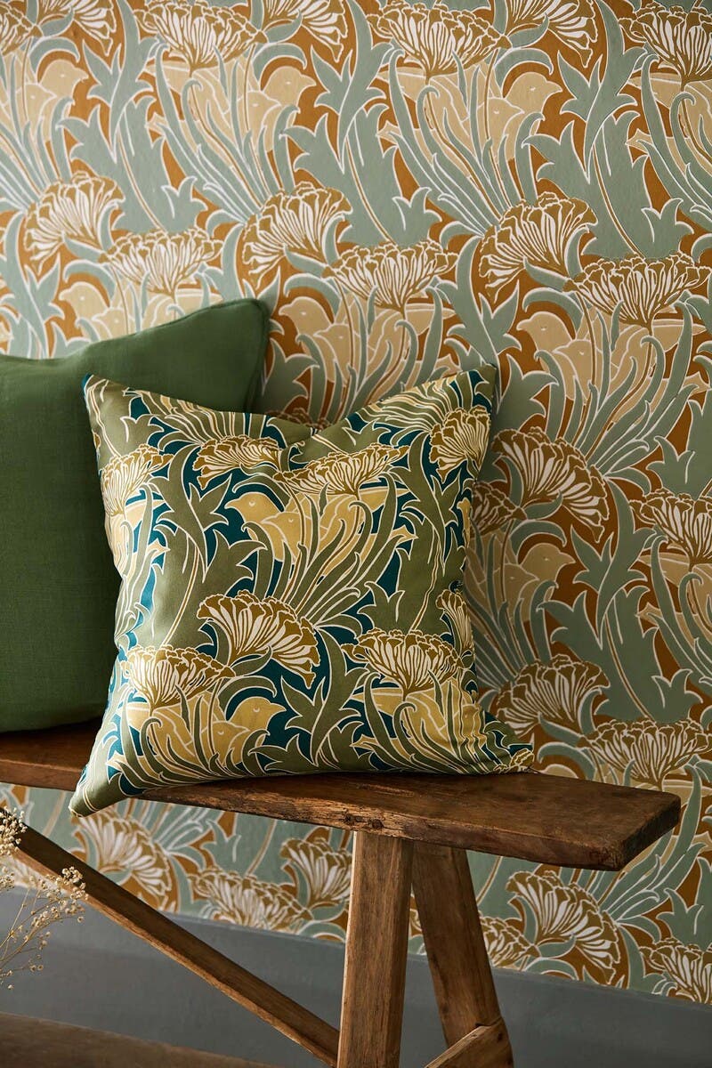 Laceflower Tobacco/Pistac Bedford Park Wallpapers