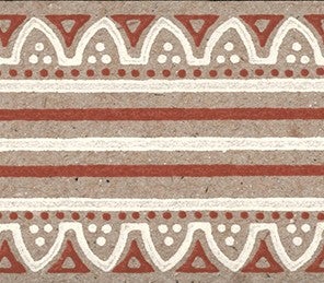 Lim & Handtryck - Svedjan - Kvist/Röd B18-30