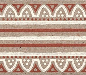 Lim & Handtryck - Svedjan - Kvist/Röd B18-30