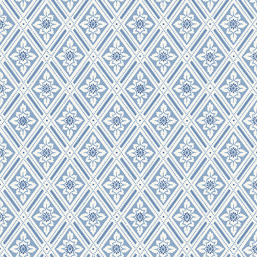 Boråstapeter - Ester - Blue & White