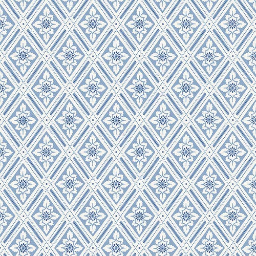 Boråstapeter - Ester - Blue & White