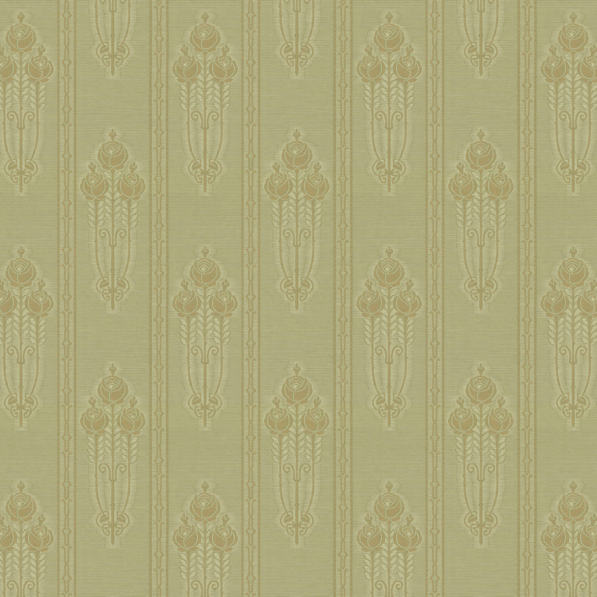 Lim & Handtryck - Jugendros - Grön/Guld x127-54