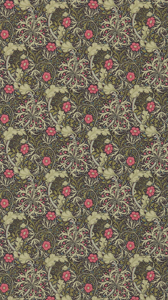 Morris & Co - Morris Seaweed Ebony/Popp Morris 160th Anniversary