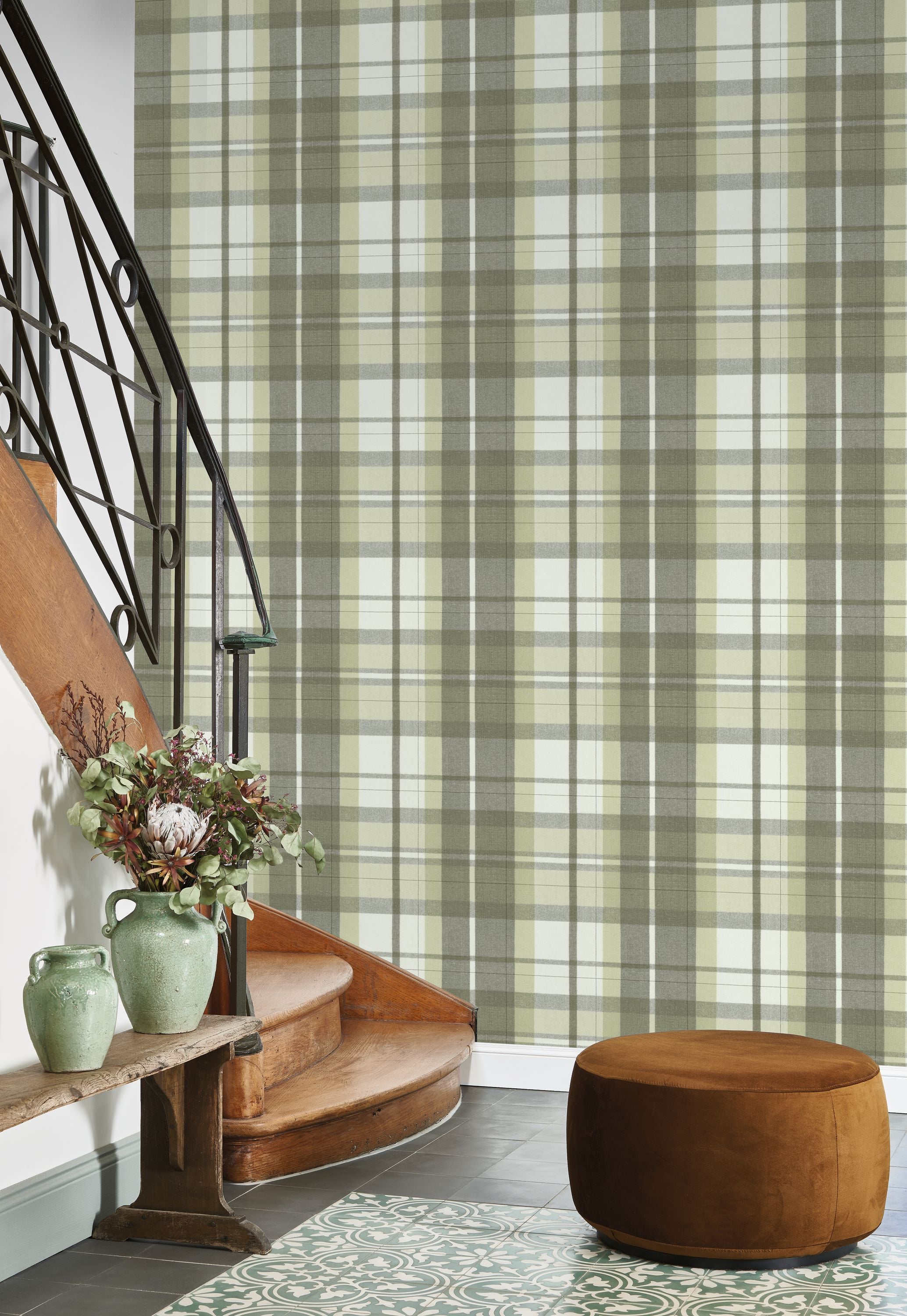 Casadeco - Tartan Touch Vert Amande