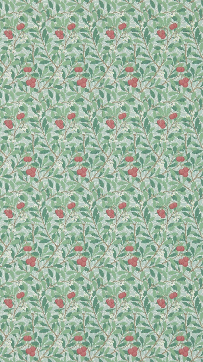 Arbutus Thyme/Coral Morris and Friends Wallpa