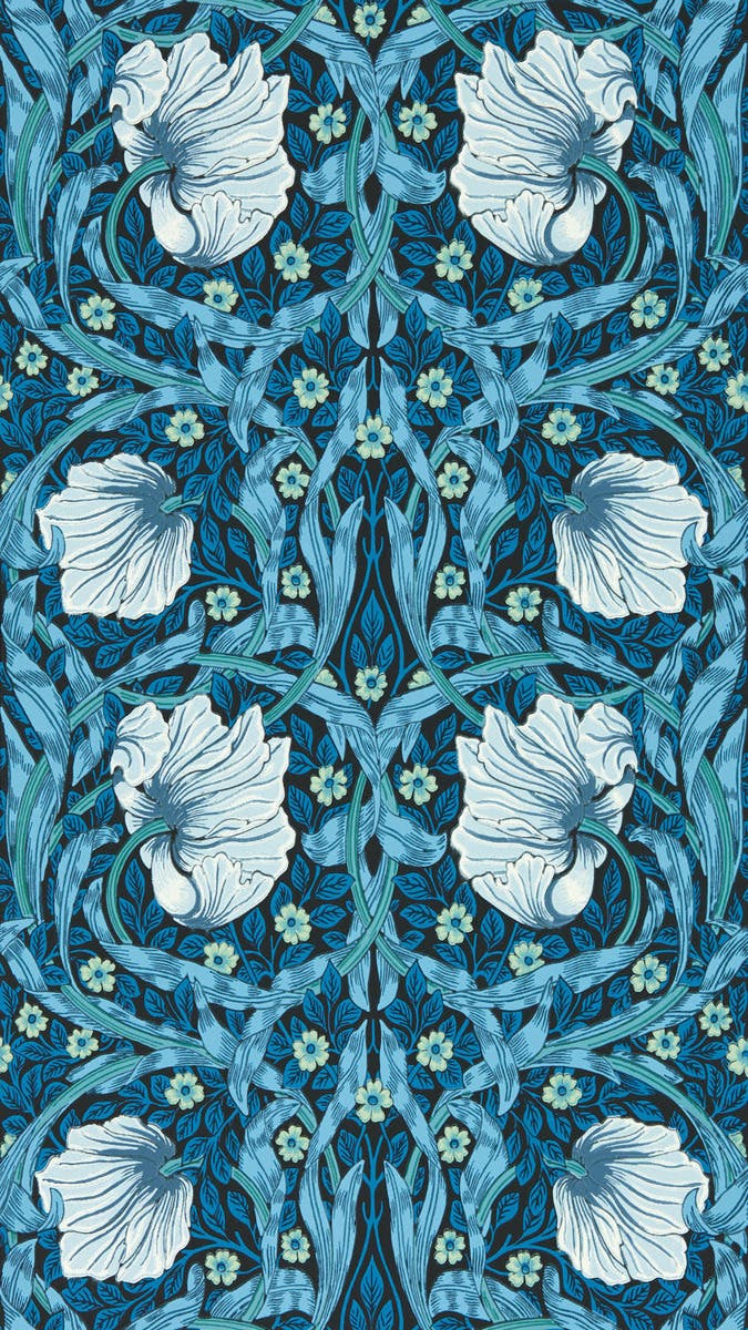 Pimpernel Midnight/Opal Bedford Park Wallpapers