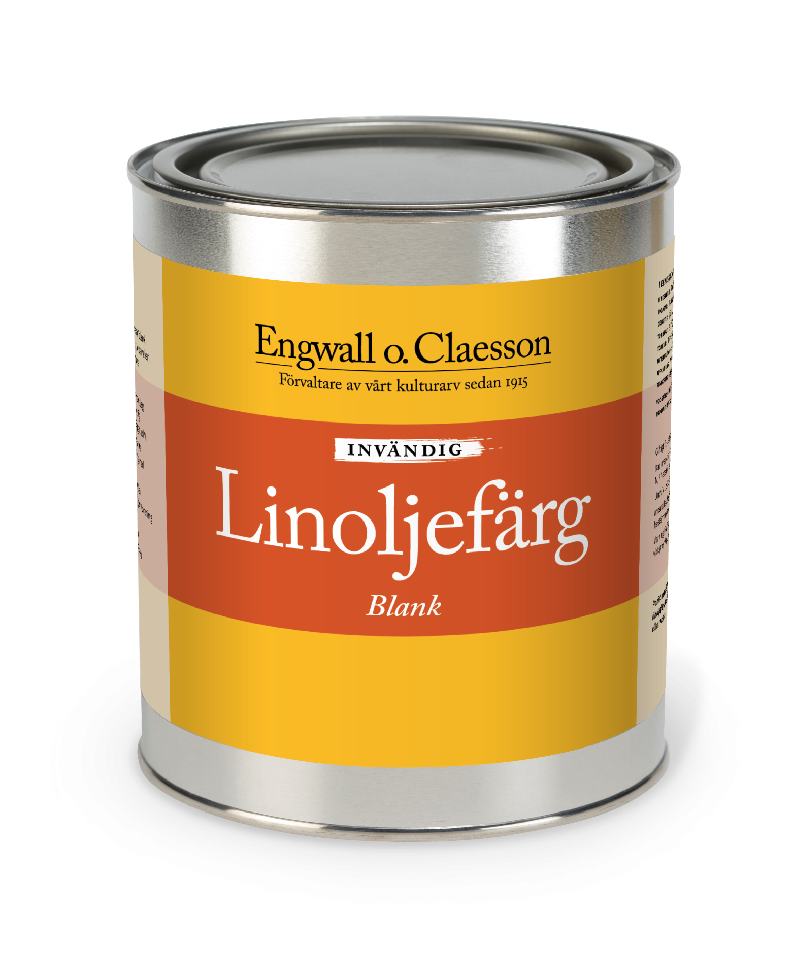 Linoljefärg invändig blank 5 L VIT