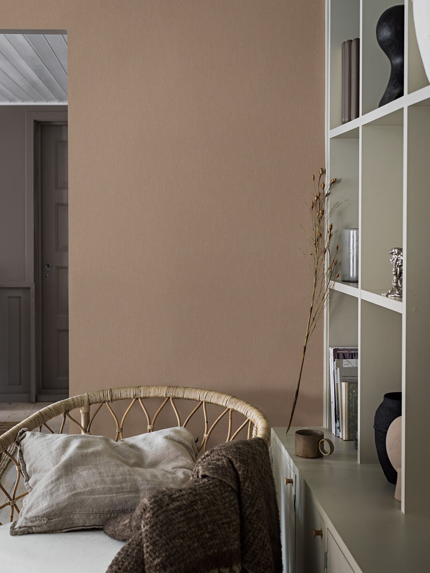 Boråstapeter - Terracotta Linen