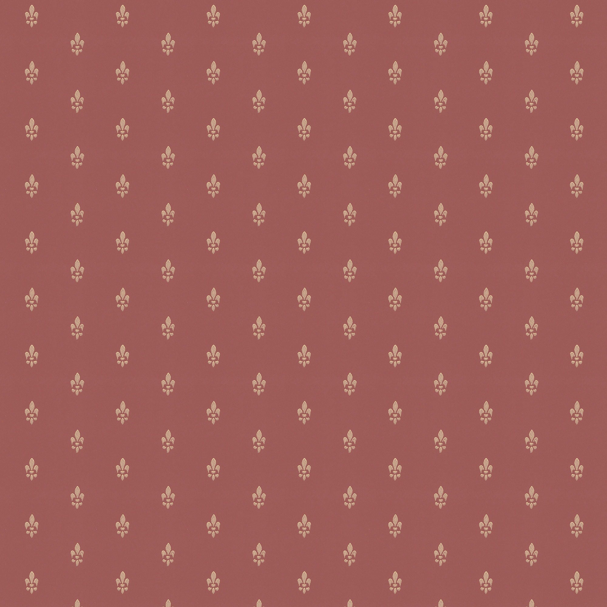 Lim & Handtryck - Fransk lilja - Röd/Guld x118-33