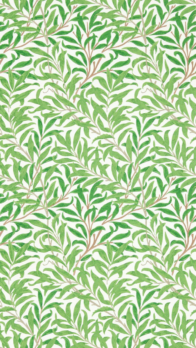 Willow Boughs Leaf Green Simply Morris Wallpapers