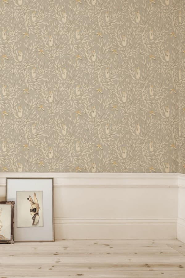 Misty Leaf Fauna Grey MM-0506