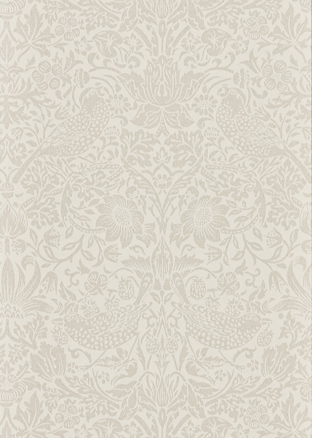 Morris & Co - Pure Strawberry Thief Ecr Morris Pure Wallpapers