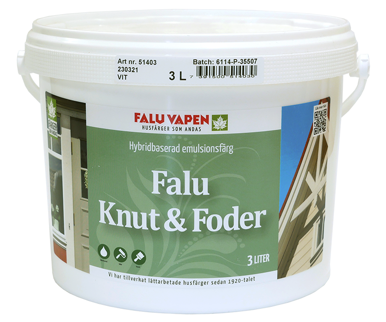 Falu Knut & Foder Vit 3L