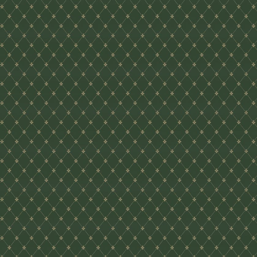 Lim & Handtryck - Filipsborg - Grön/Guld x123-54